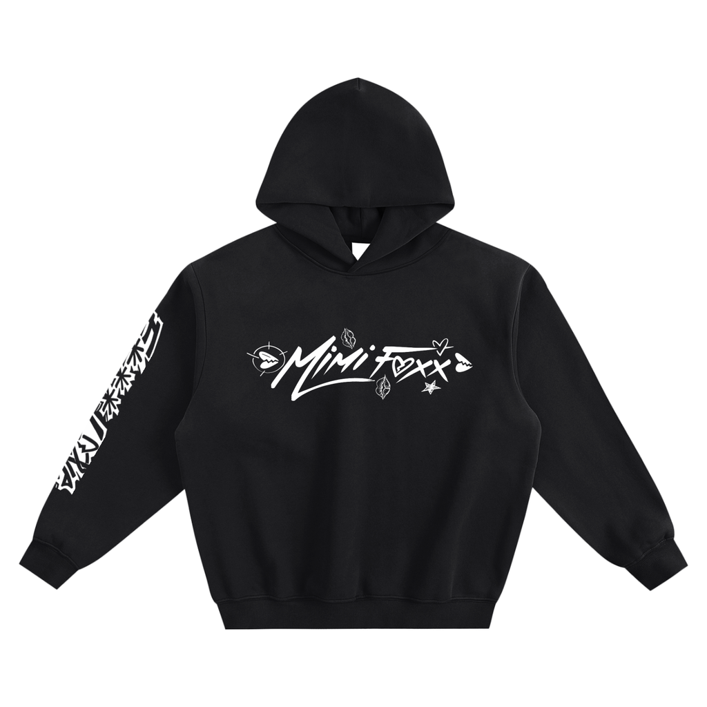 fuck love,white,hoodie,mimi foxx